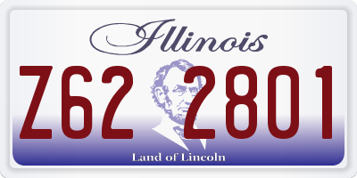 IL license plate Z622801