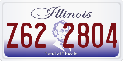 IL license plate Z622804
