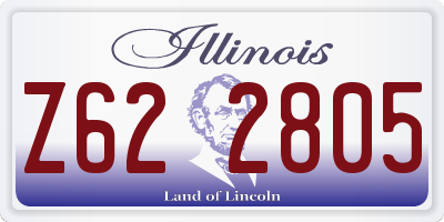 IL license plate Z622805