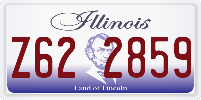 IL license plate Z622859