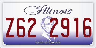 IL license plate Z622916