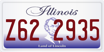 IL license plate Z622935
