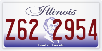 IL license plate Z622954