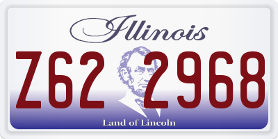 IL license plate Z622968