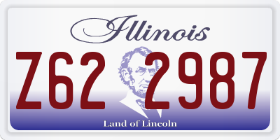 IL license plate Z622987