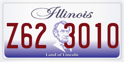 IL license plate Z623010