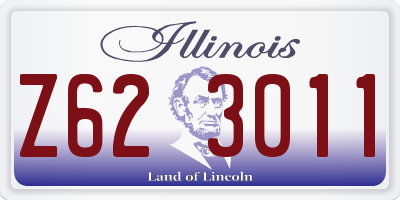 IL license plate Z623011
