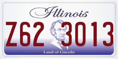IL license plate Z623013