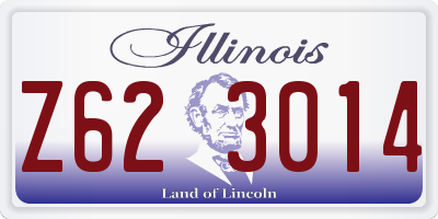 IL license plate Z623014