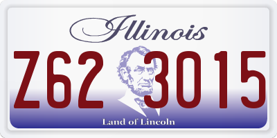 IL license plate Z623015
