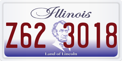 IL license plate Z623018