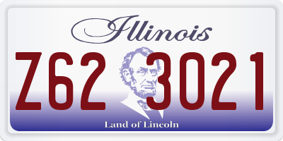 IL license plate Z623021