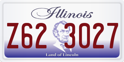 IL license plate Z623027
