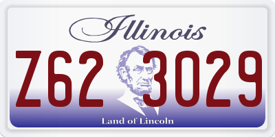 IL license plate Z623029