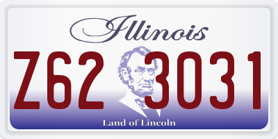 IL license plate Z623031