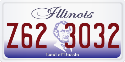 IL license plate Z623032
