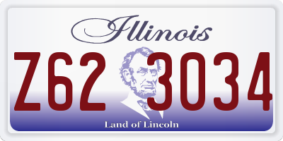 IL license plate Z623034