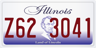 IL license plate Z623041
