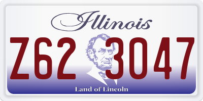 IL license plate Z623047