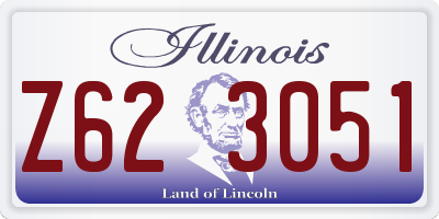 IL license plate Z623051