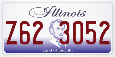 IL license plate Z623052