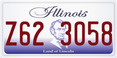 IL license plate Z623058