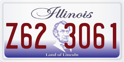 IL license plate Z623061