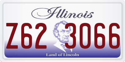 IL license plate Z623066