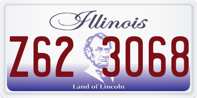IL license plate Z623068