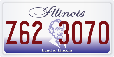 IL license plate Z623070