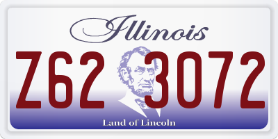 IL license plate Z623072