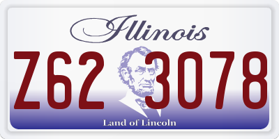 IL license plate Z623078