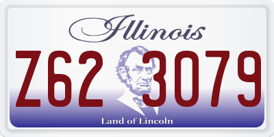 IL license plate Z623079