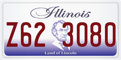 IL license plate Z623080