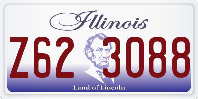 IL license plate Z623088