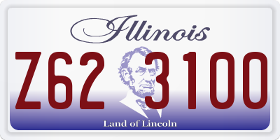IL license plate Z623100