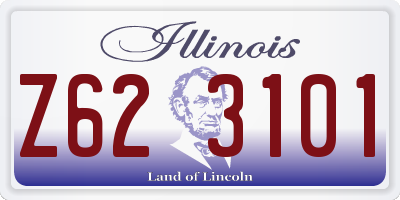 IL license plate Z623101