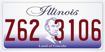 IL license plate Z623106