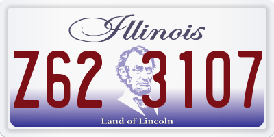 IL license plate Z623107