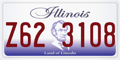 IL license plate Z623108