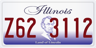 IL license plate Z623112
