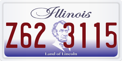 IL license plate Z623115