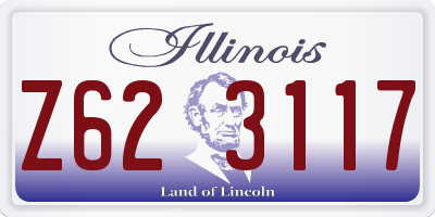 IL license plate Z623117