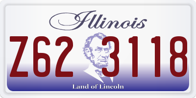 IL license plate Z623118