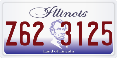IL license plate Z623125