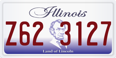 IL license plate Z623127