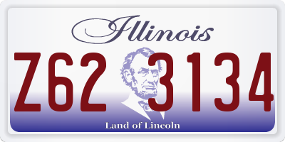 IL license plate Z623134