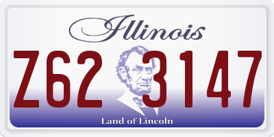 IL license plate Z623147