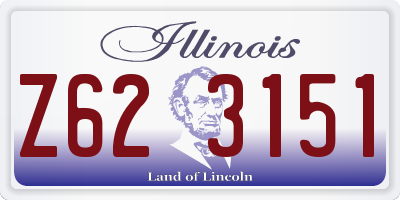 IL license plate Z623151