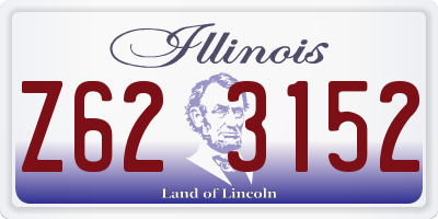 IL license plate Z623152